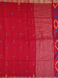 Pradip Fabrics Woven Soft Handloom pure cotton Red Color Saree