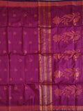Pradip Fabrics Woven Soft Handloom Purple Color Saree