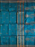 Pradip Fabrics Woven Soft Handloom Sea green  Color Saree