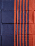 Pradip Fabrics Woven Soft Pure Cotton Handloom Blue & Orange Color Saree