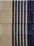Pradip Fabrics Woven Soft Pure Cotton Handloom Blue & Cream Color Saree