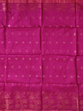 Pradip Fabrics Woven Deep pink & Sky Blue color Pure Soft Handloom Saree