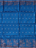 Pradip Fabrics Woven Sky Blue & Pink color Pure Soft Handloom Saree
