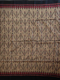 Pradip Fabrics Woven Cream  and Black  Color Pure  Soft Viscous Print  Handloom Saree