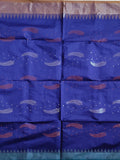 Pradip Fabrics Woven pink & Blue color Pure Cotton Soft Handloom Saree