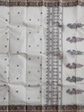 Pradip Fabrics Woven  white Color   Pure Tant cotton  Saree