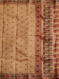 Pradip Fabrics Woven Cream Color Pure Tant cotton  Saree