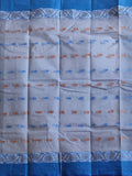 Pradip Fabrics Woven Sky Blue color  Pure Tant cotton  Saree