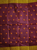 Pradip Fabrics Woven Maroon color  Pure Tant cotton  Saree