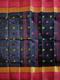Pradip Fabrics Woven Black  color  Pure Tant cotton  Saree