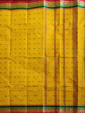 Pradip Fabrics Woven Yellow  color  Pure Tant cotton  Saree