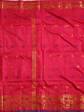 Pradip Fabrics Woven Red color  Soft Handloom Saree