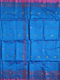 Pradip Fabrics Woven Sky Blue  color  Soft Handloom Saree
