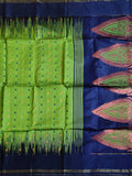 Pradip Fabrics Woven Green and Blue color Soft Handloom Saree