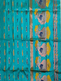 Pradip Fabrics Woven Aqua green  color Soft Handloom Saree