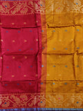 Pradip Fabrics Woven Red and Yellow Color Soft Handloom Saree