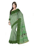 Pradip Fabrics Woven Tant Pure Cotton Saree ( Green )