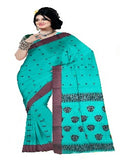 Pradip Fabrics Woven Tant Pure Cotton Saree (Green )