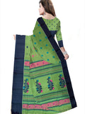 Pradip Fabrics Woven Tant Pure Cotton Saree (green )