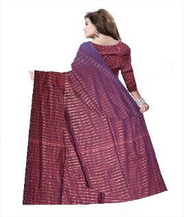 Stripe soft Khadi cotton sarees