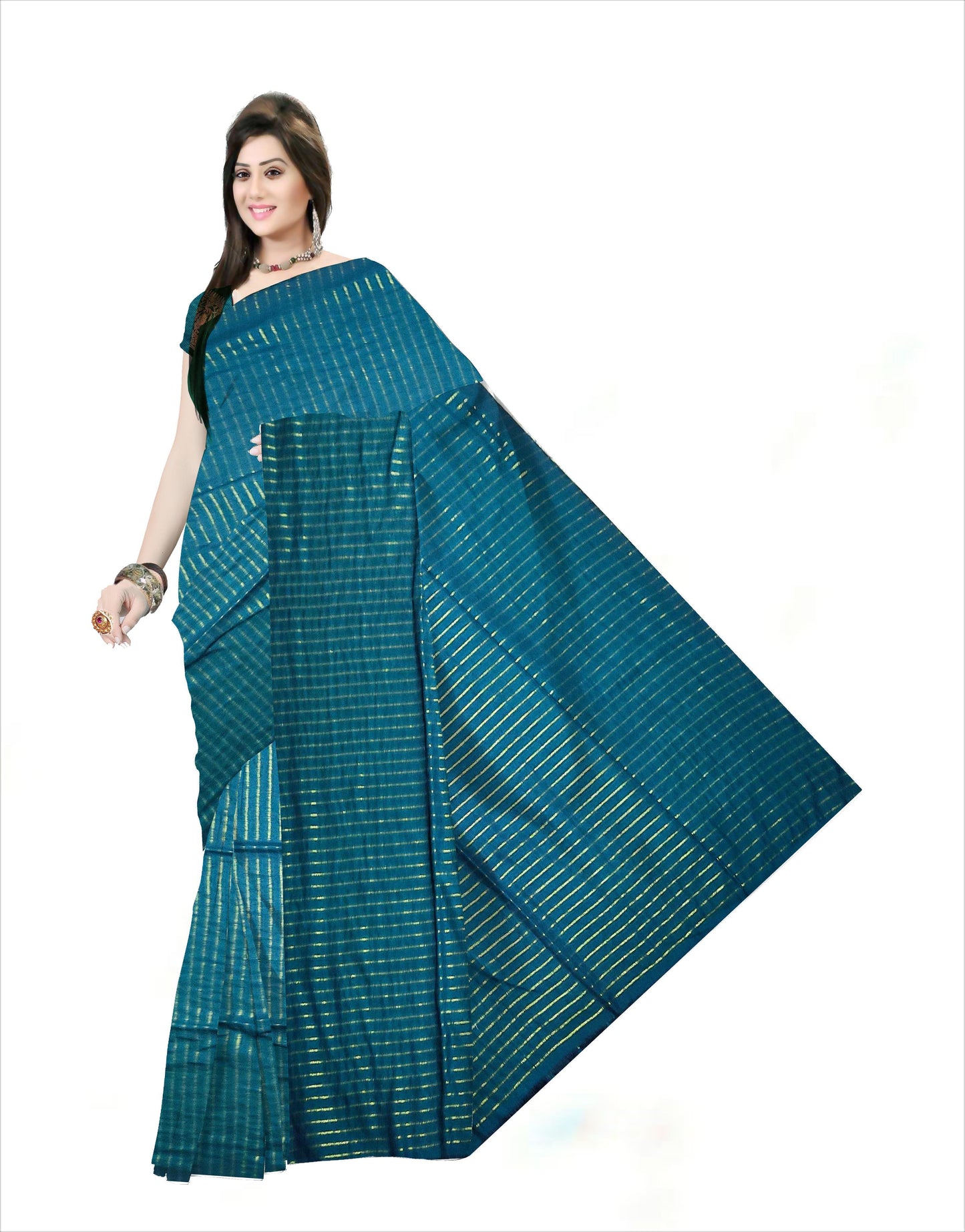 Stripe soft Khadi cotton sarees