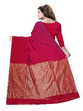 Soft cotton saree Red color