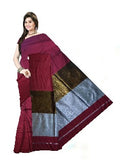 Soft cotton sarees Maroon color