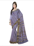 Pradip Fabrics Woven  Pure Tant Cotton Grey Color Saree