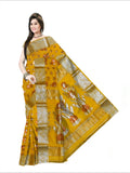 Pradip Fabrics Woven Tant Banarasi Yellow Color Saree
