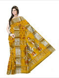 Pradip Fabrics Woven Tant Banarasi Yellow Color Saree