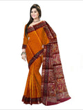 Pradip Fabrics Woven Red and Yellow Color Pure Silk Saree