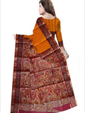 Pradip Fabrics Woven Red and Yellow Color Pure Silk Saree
