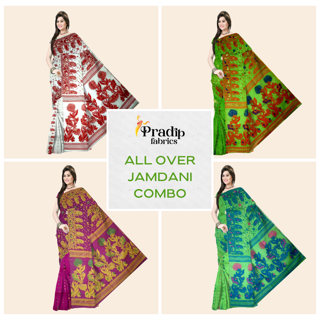 Pradip Fabrics Jamdani Combo Pack