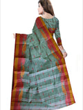 Pradip Fabrics Woven Light Green color  Pure Tant cotton  Saree