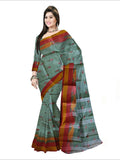 Pradip Fabrics Woven Light Green color  Pure Tant cotton  Saree
