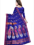 Pradip Fabrics Woven Blue color Soft Handloom Saree