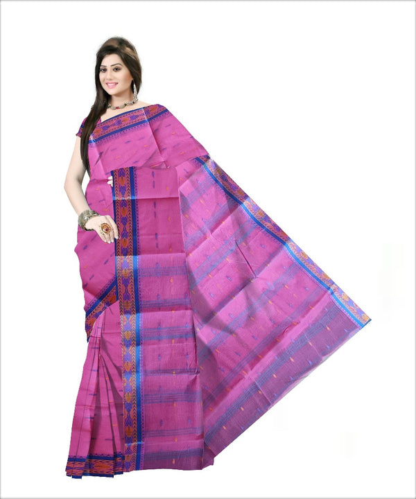 Pradip Fabrics Woven Pink color  Pure Tant cotton  Saree