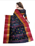 Pradip Fabrics Woven Black  color  Pure Tant cotton  Saree
