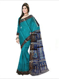Pradip Fabrics Woven Sea green and Blue color  Pure Silk Saree