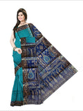 Pradip Fabrics Woven Sea green and Blue color  Pure Silk Saree