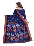 Pradip Fabrics Woven Blue Color Soft Handloom Saree