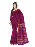 Pradip Fabrics Woven Soft Handloom Purple Color Saree