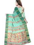 Pradip Fabrics Ethnic Women's Cotton Tant cotton white  Color Saree