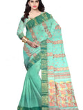 Pradip Fabrics Ethnic Women's Cotton Tant cotton white  Color Saree