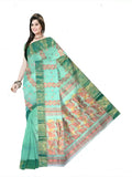 Pradip Fabrics Ethnic Women's Cotton Tant cotton white  Color Saree
