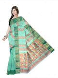 Pradip Fabrics Ethnic Women's Cotton Tant cotton white  Color Saree