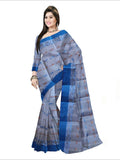 Pradip Fabrics Woven Sky Blue color  Pure Tant cotton  Saree