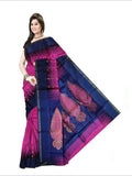 Pradip Fabrics Woven Pink and Green color  Soft Handloom Saree