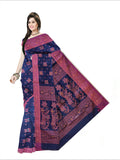 Pradip Fabrics Woven Soft Handloom Dark blueColor Saree