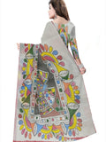 Pradip Fabrics Woman's Reshom kota print Saree
